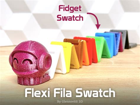 Flexi Fila Swatch Filament Samples Made Fun Flexible Calibration By Glennovits 3d Download