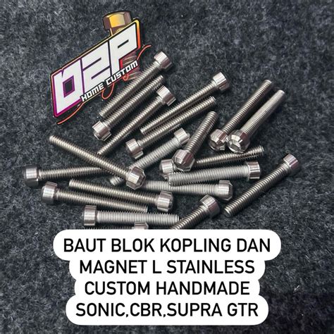 Jual Baut Blok Mesin Baut Blok Kopling Magnet Cbr Sonic Supra Gtr L