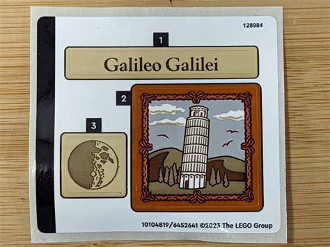 Lego Ideas Hommage An Galileo Galilei Aktuelle Gratis Beigabe Im