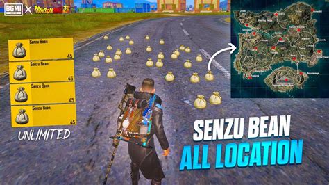 Dragon Ball Z Mode Senzu Bean All Location In Erangel Bgmi Bgmi Senzu