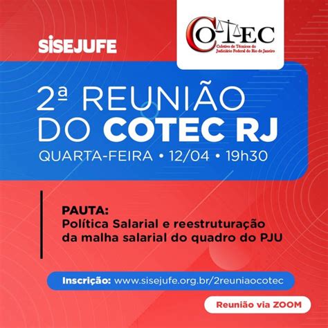 Reuni O Do Cotec Rj Acontecer Na Quarta Feira De Abril S