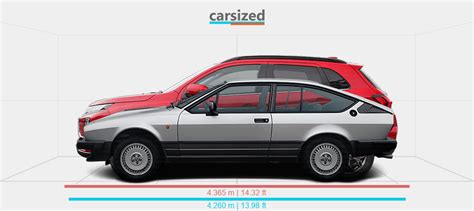 Dimensions Alfa Romeo Alfetta GTV 1980 1986 Vs Mitsubishi ASX 2019 2021