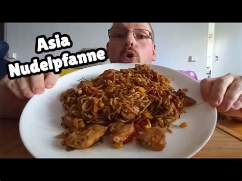 Gebratene Asia Nudelpfanne mit Hähnchen selbst gemacht YouTube