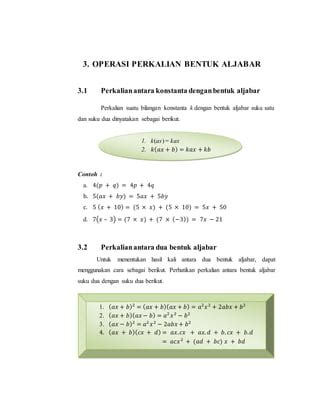 Modul Mengenal Bentuk Aljabar Nurwaningsih Pdf