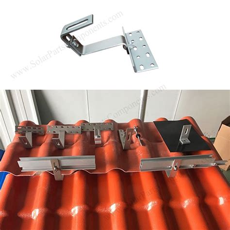 Universal Solar Roof Tile Hooks Double Adjustable For Bottom Mounting