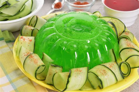 Gelatina de Limón Light y Pepino Picosito Receta Gelatina de limon