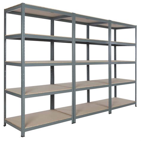 Steel Metal Garage Commercial Storage Shelving 71"Hx36"Wx24"D with 5 ...