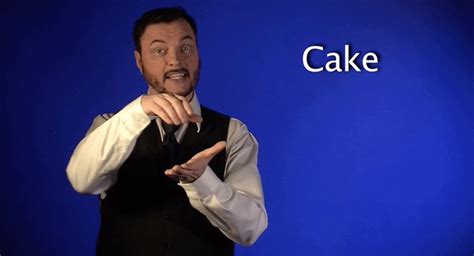 Sign Language Cake  By Sign With Robert Find And Share On Giphy