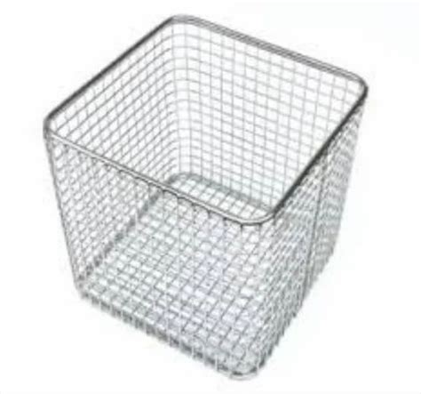 Rectangular Stainless Steel Wire Basket Size 15 X 20 X 8 Inch At