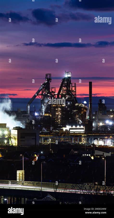 Tata Steelworks Port Talbot Taken On The Day Tata Announced The Loss