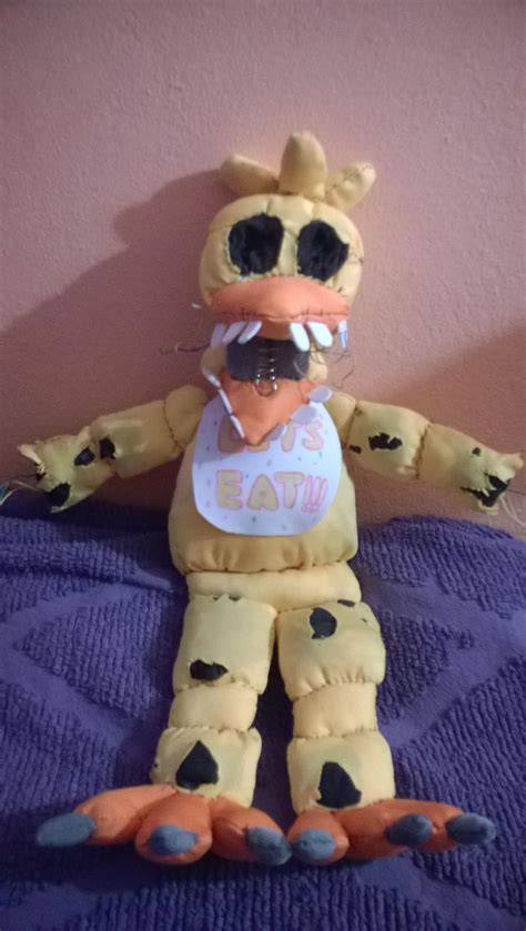 Five Nights At Freddy's-Chica Plush by garrsd on DeviantArt