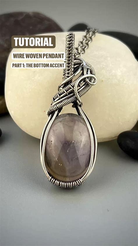 Tutorial Wire Wrapped Oval Cabochon Wire Pendant Sterling Silver