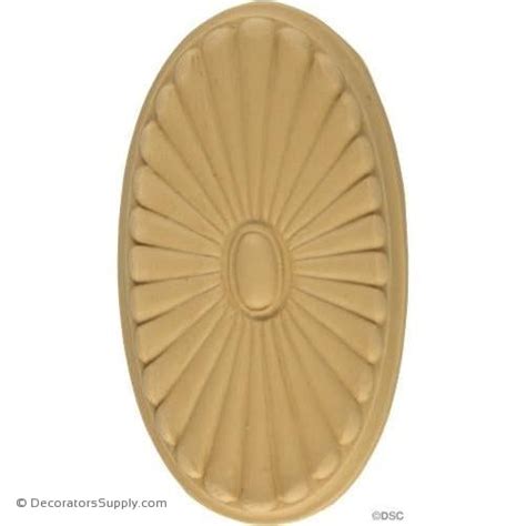 Rosette Oval Colonial 4 38h X 2 12w 38relief