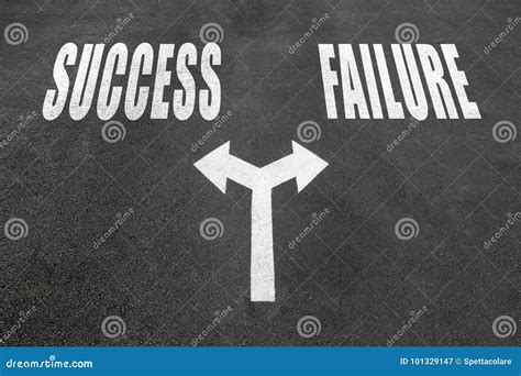 Success Vs Failure Choice Concept Stock Image Image Of Post Choice