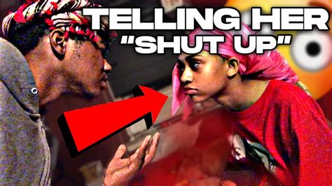 Telling My Girlfriend “shut Up” For 24 Hours 😱 She Cried Emotional