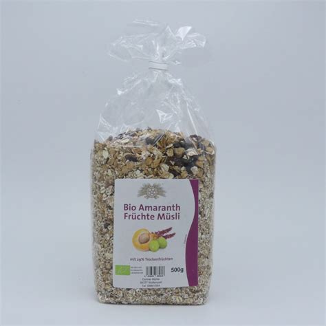 Bio Amaranth Früchte Müsli 500g Dorfner Mühle