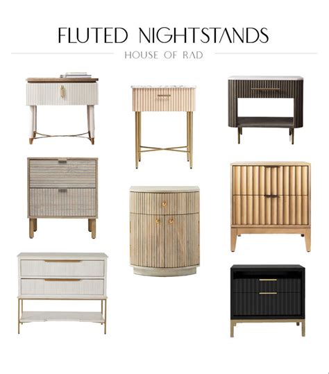 Trend Alert: Fluted Nightstands in 2023 | Bedroom night stands, Black bed frame, Chic nightstand