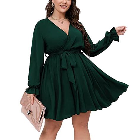 I Tested The Perfect Long Sleeve Green Dress For Plus Size Women Here