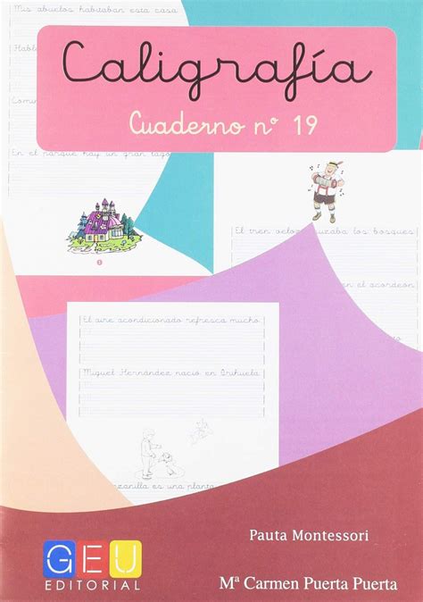 Caligrafía Cuaderno 19 Pauta Montessori María Carmen Puerta Puerta