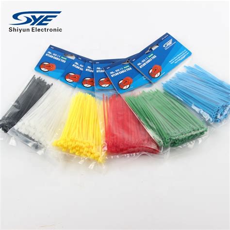 Plastic Zip Tie Tie Wrap Selflocking Nylon 66 Cable Ties China Approved