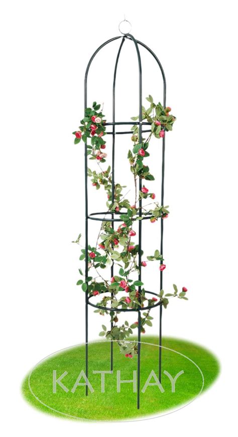 Pergola ogrodowa kolumnowa metalowa na róże kwiaty 40x188 cm