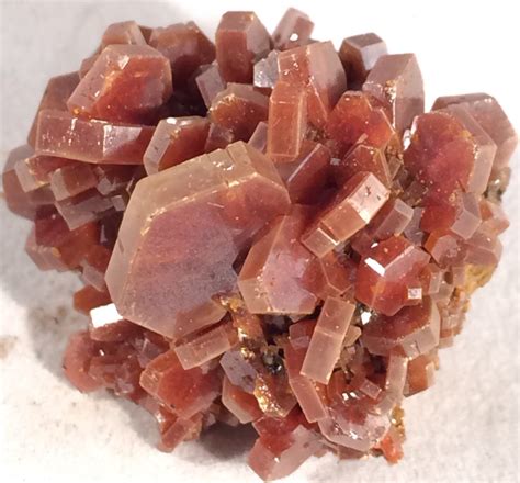 Red Vanadinite Crystals On Original Matrix Hexagonal Etsy