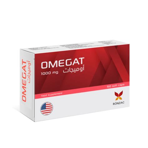 Omegat 1000mg 30 60 Soft Capsules Rönzac