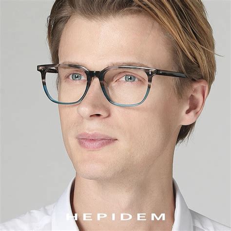 Acetate Glasses Frame Men Square Prescription Eyeglasses 2019 New Women