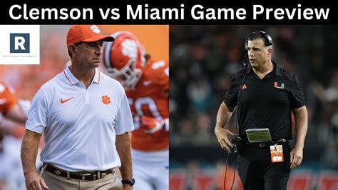 Clemson Vs Miami Game Preview College Football Game Predictions YouTube