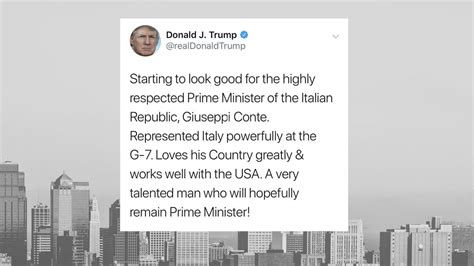 Tutti pazzi per Giuseppi cosa c è dietro il tweet pro Conte di Trump