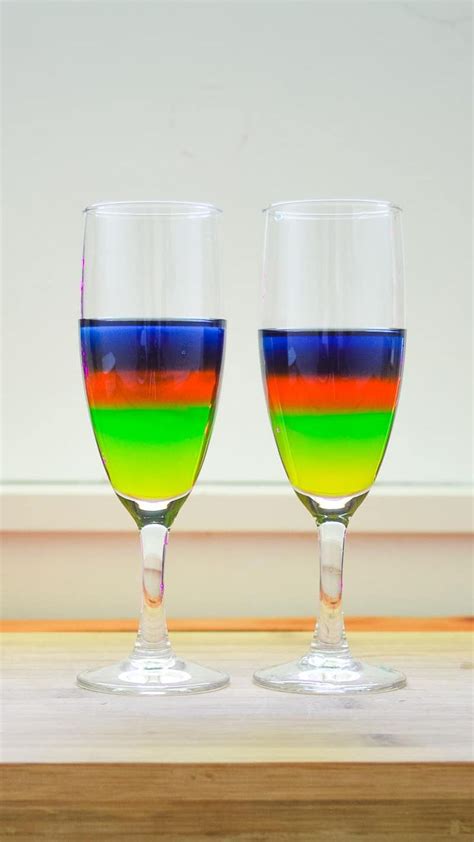 Make a Rainbow in a Glass - Fun Science Experiment | Science projects ...