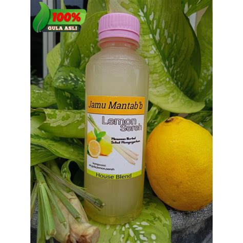 Jual Lemon Sereh Jamu Tradisional Minuman Tradisional Lemon Sereh