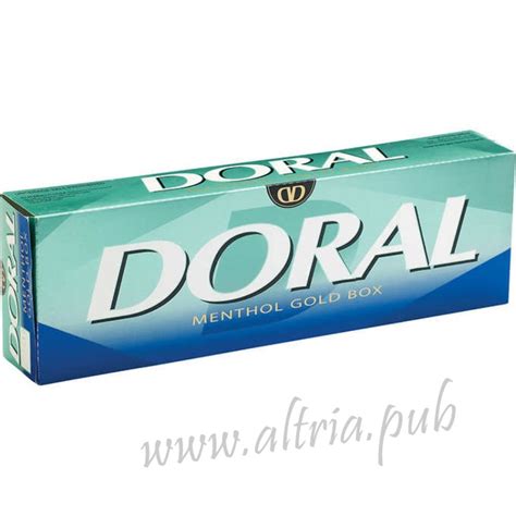 Doral Menthol Gold 85 Box Cigarettes Altria Pub Shop Online