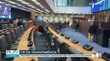 Rj Inter Tv Edi O Alerj Criou Cpi Para Investigar Transpar Ncia