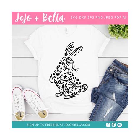 Mandala Bunny Svg Zentangle Svg Mandala Svg Bunny Svg Inspire