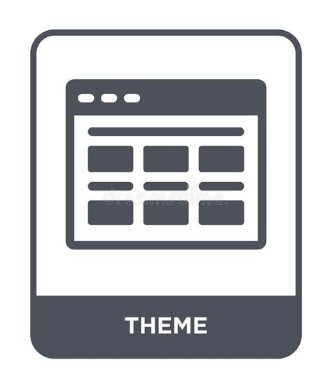 theme icon  trendy design style theme icon isolated  white