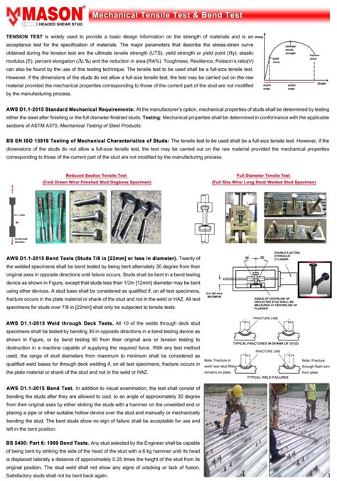 Mason Shear Stud Fasten Enterprises