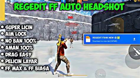 REGEDIT FF AUTO HEADSHOT FF BIASA FF MAX TERBARU 2024 100 WORK NO