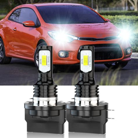 H B Led Headlight Bulbs Kit High Low Beam Plug Play Super White For