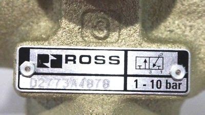 NEW ROSS CONTROLS D2773A4878 VALVE SB Industrial Supply Inc