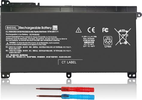 Amazon BI03XL BIO3XL B103XL ON03XL Battery Fit For HP STREAM 14 AX