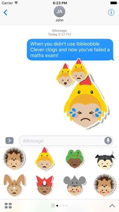 Ibbleobble Face Stickers For Imessage