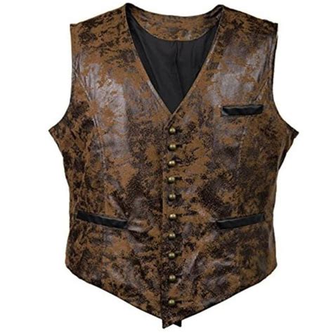 Gilet Western En Cuir Homme Univers Western