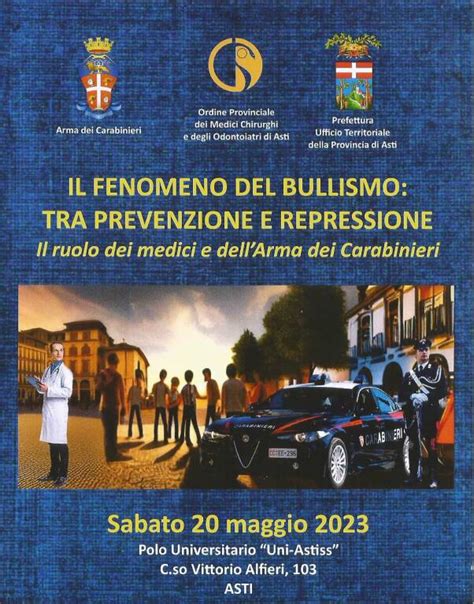 Domani Ad Asti Il Convegno Su Bullismo Prevenzione E Repressione E Il