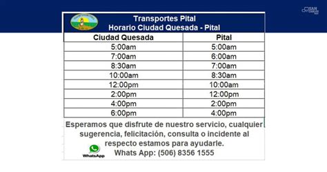 Este Es El Horario De Buses En San Carlos Para Todo Abril