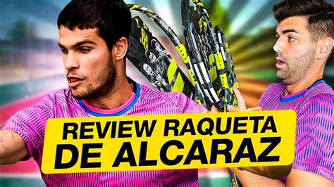 ASÍ ES LA RAQUETA DE CARLOS ALCARAZ Review Pure Aero 98 YouTube