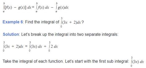 Introduction To Integration Properties Of Definite Integrals