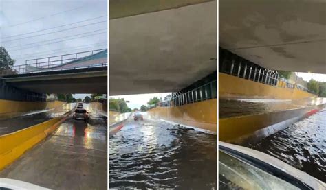 Video el paso bajo nivel de Ringuelet se volvió a inundar y los autos