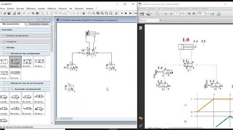 Simulaci N Fluidsim Cilindro Neum Tico Con Finales De Carrera Youtube