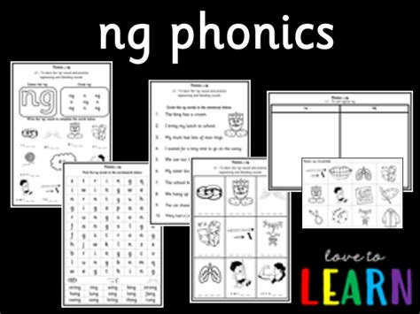 Ng Phonics Worksheets Teaching Resources